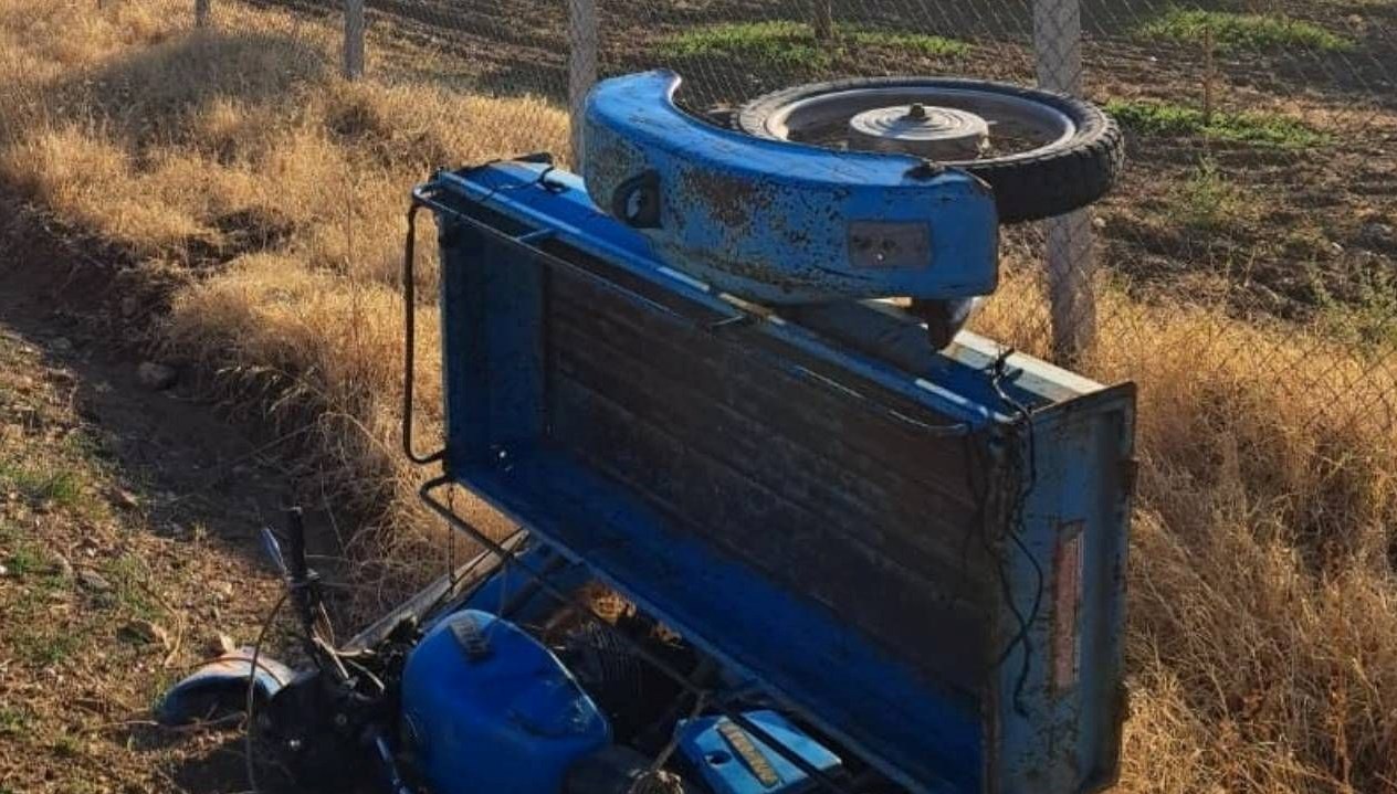 devrilen sepetli motosikletin surucusu oldu manisada feci kaza PIQtNFa3