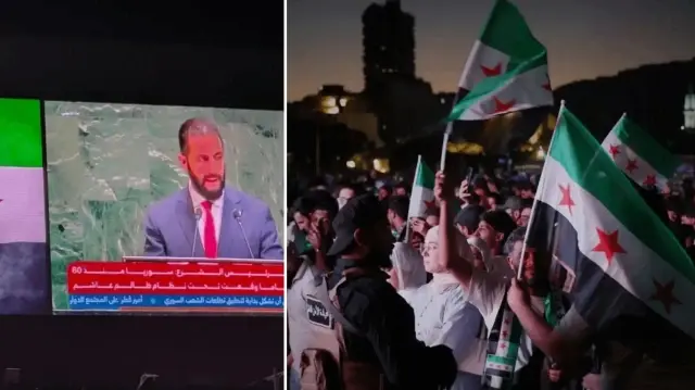 suriye halki es saranin bmye hitabini dinlemek icin meydanlari doldurdu t26H3MxG