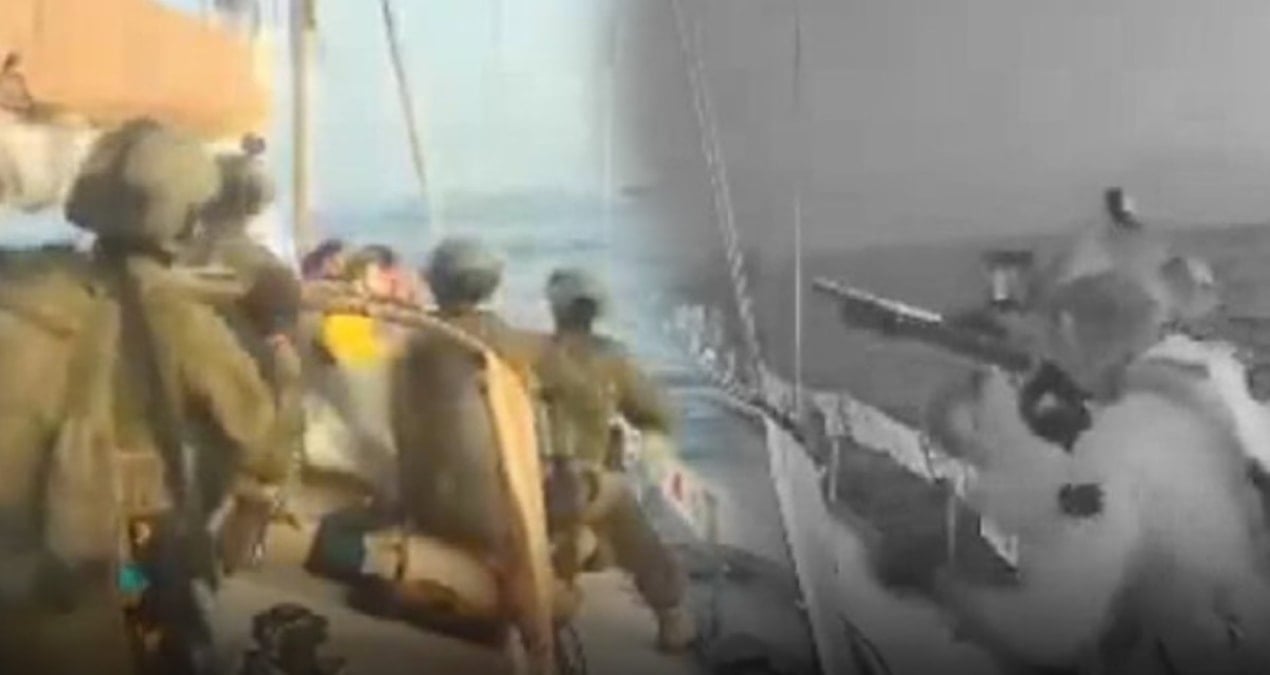 askerlerin gemiye cikis ani kamerada israil sumud filosuna baskin duzenledi BHb9EMXc