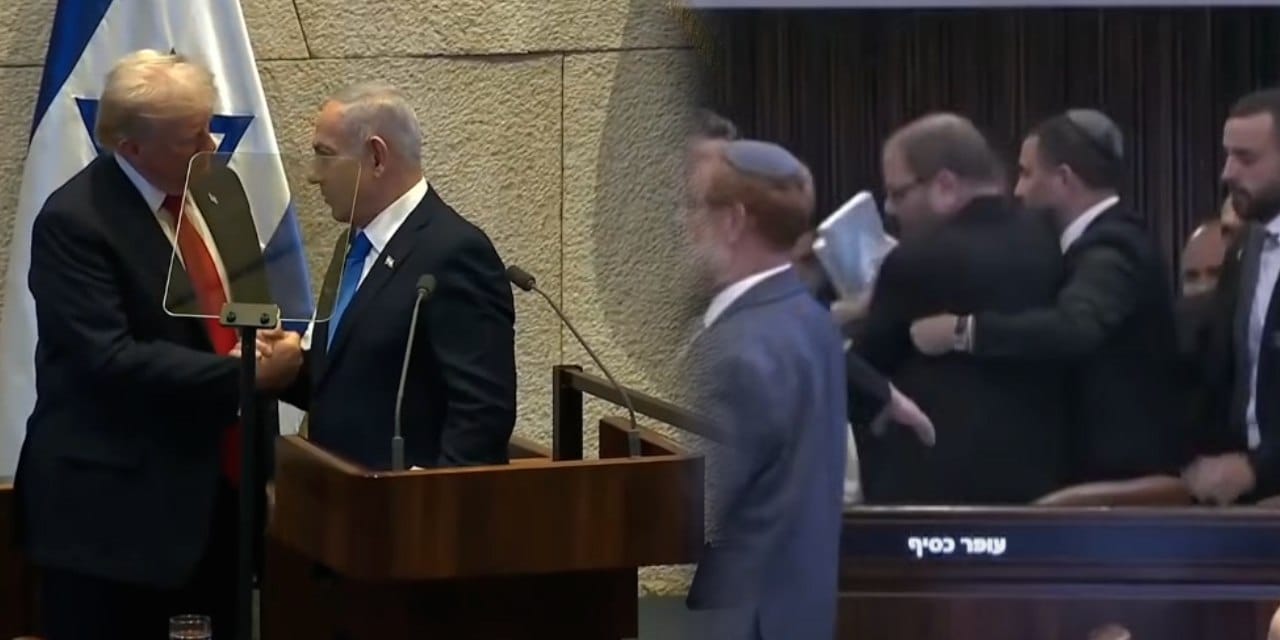 trump konusurken israil meclisinde eylem ulkemiz soykirim yapiyor diyerek protesto ettiler jpdjIxdP.jpg