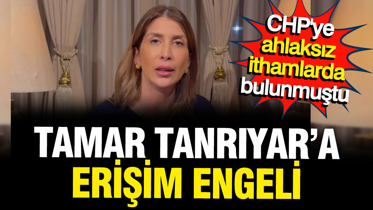 CHP’ye Yönelik Ahlaka Aykırı İddialar Sonrası Tamar Tanrıyar’ın Hesabına Erişim Engeli